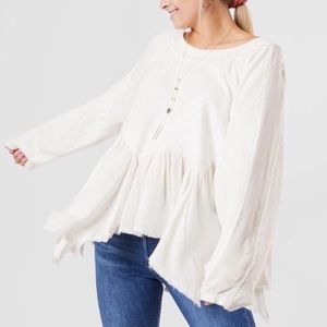 Free People Gold Duster Oversized Pullover Sweater 🤍